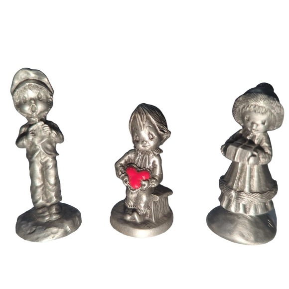 Vintage Fine Pewter Little Gallery Hallmark Cards Bundle, 10 PC - Picture 3 of 8